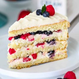 Fruits Cake slice